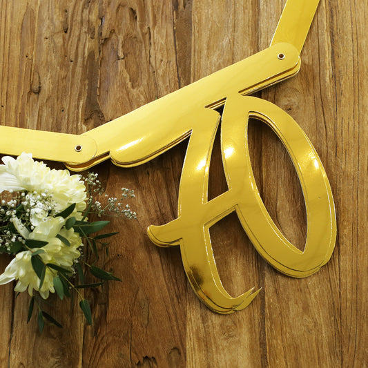 Girlande zum 70. Geburtstag