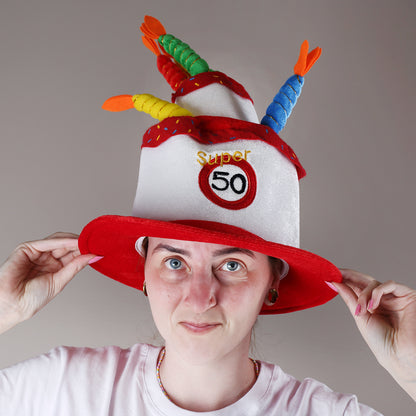 Geburtstagshut zum 50. Geburtstag